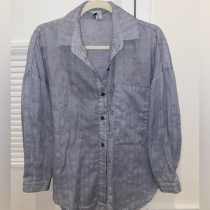 Princess Polly Linen Long Sleeve Button Down Top